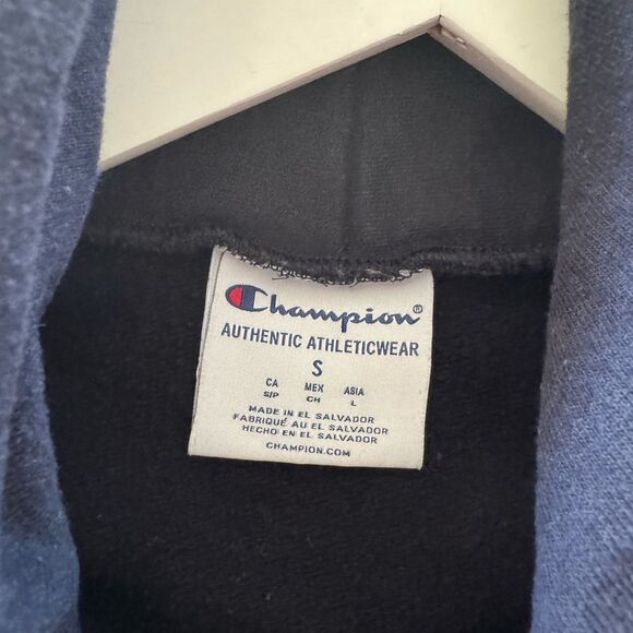 Champion Notre Dame University Dark Blue Athletic Hoodie Small - Picture 3 of 3